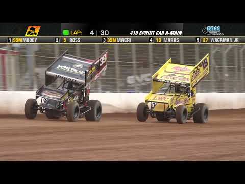 Highlights from the 410 Sprint Car main event at BAPS Motor Speedway on Saturday, October 25th - dirt track racing video image