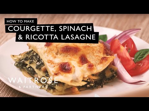 Courgette, Spinach And Ricotta Lasagne | Waitrose - UCFNJOpACpCFRH_Fm_66L3iw