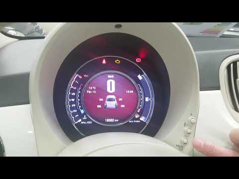 Fiat 500'de lastik basınç sensörünü sıfırla.