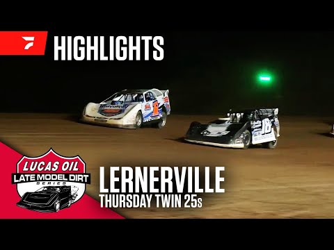 Thursday Twin 25s | Lucas Oil Firecracker 100 at Lernerville Speedway 6/20/24 | Highlights - dirt track racing video image