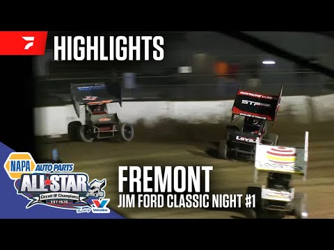 Jim Ford Classic Night #1 | All Star Circuit of Champions at Fremont Speedway 9/12/25 | Highlights - dirt track racing video image
