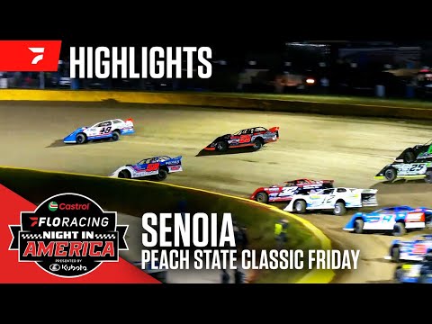 Peach State Classic Opener | Castrol FloRacing Night in America at Senoia 11/15/24 | Highlights - dirt track racing video image
