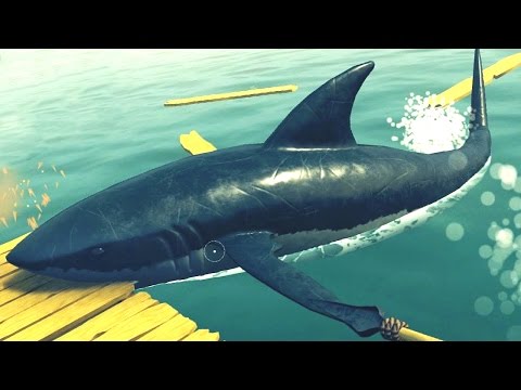 SHARK ATTACKIN' ME RAFT!!! - Raft - UCP-iaFrmWcOG0o461wMicdg