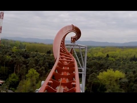 Sky Scream Roller Coaster POV Premier Launched Ride Holiday Park Germany - UCT-LpxQVr4JlrC_mYwJGJ3Q