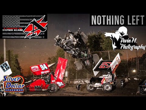 DESTROYED! (62) Sprint Cars Full Event Silver Dollar Speedway Fall Nationals Tribute To SA - dirt track racing video image