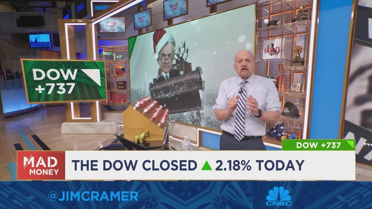 Cramer on Fed Chair Jay Powell’s signaling that the central bank could slow its pace of rate hikes