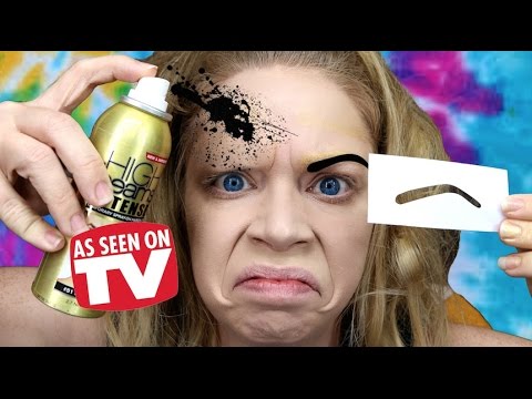 SPRAY PAINT EYEBROWS! - DOES THIS THING REALLY WORK? - UCGwPbAQdGA3_88WBuGtg9tw