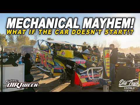 Mechanical Scare Before Qualifying! Super DIRT Week 2025 Day 2 - dirt track racing video image