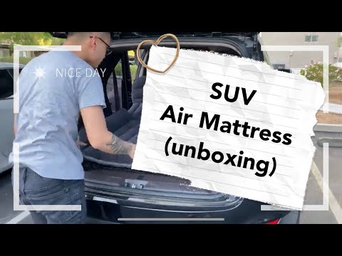 SUV Air Mattress Inflatable For Car Review Open Box, Camping Travel & Trips 2020