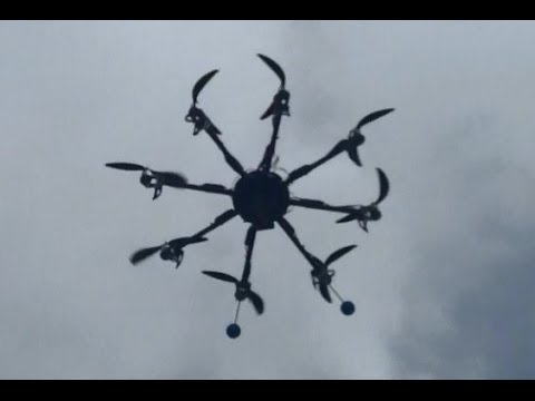 Turnigy Talon Octocopter First Flight 2836/11 750kV Motors UBEC 30a ESCs KK2.1 Steveis SW 1.12S1 - UCIJy-7eGNUaUZkByZF9w0ww