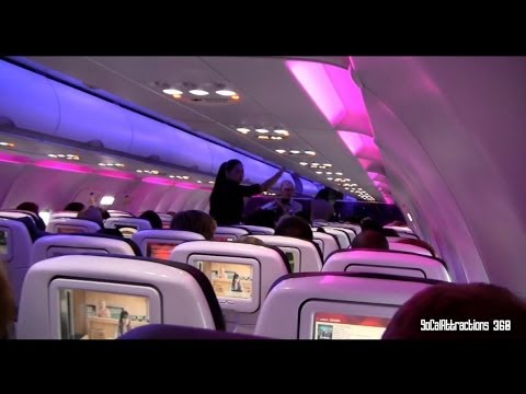 [HD] Tour of Virgin America Plane and landing - LAX Check-in terminal - UCbDGvfJHf0r_WjS9voB8POA