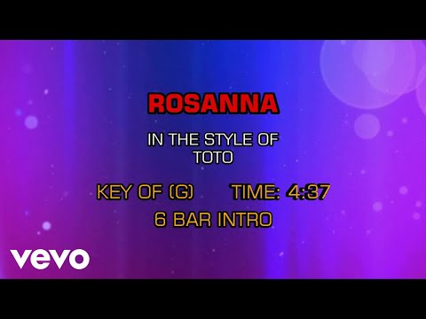 Toto - Rosanna (Karaoke) - UCQHthJbbEt6osR39NsST13g