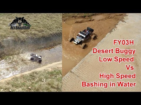 Feiyue FY03H 4WD RC Off Road Buggy Low Speed Vs High Speed Water Play - UCsFctXdFnbeoKpLefdEloEQ