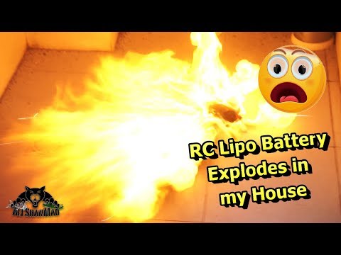 Lipo Explosion Lipo Fire RC Lipo Battery Explodes at home - UCsFctXdFnbeoKpLefdEloEQ