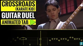 CROSSROADS - GUITAR DUEL - Guitar Tutorial - Animated Tab