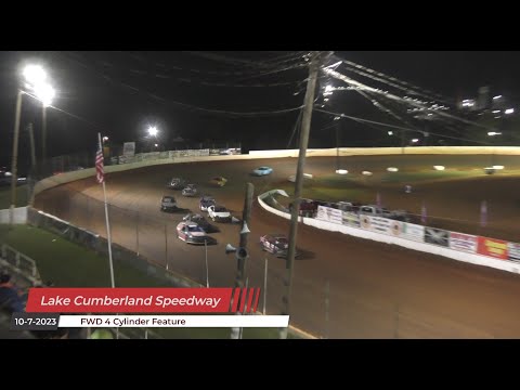 Lake Cumberland Speedway - FWD 4 Cylinder Feature - 10/7/2023 - dirt track racing video image