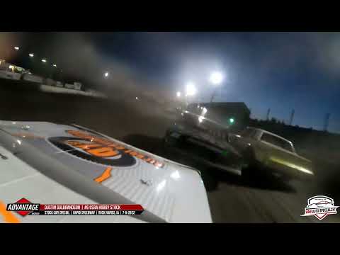 Dustin Gulbrandson | Hobby Stock Feature | Rapid Speedway | 7-8-2022 - dirt track racing video image