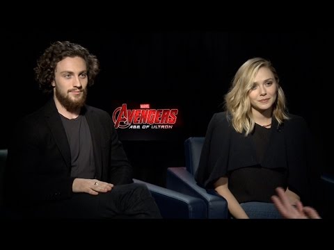 Aaron Taylor-Johnson & Elizabeth Olsen on Marvel's Avengers: Age of Ultron - UCvC4D8onUfXzvjTOM-dBfEA