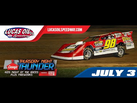 JULY 3 CASEYS THUNDER - dirt track racing video image
