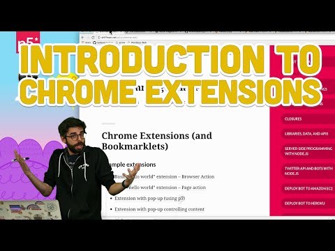 11.1: Introduction to Chrome Extensions - Programming with Text - UCvjgXvBlbQiydffZU7m1_aw