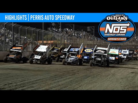 World of Outlaws NOS Energy Drink Sprint Cars Perris Auto Speedway, March 26, 2022 | HIGHLIGHTS - dirt track racing video image