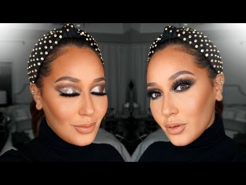 Glitter Holiday Makeup Tutorial | All Things Adrienne - UCE1FRQFAcRXE5KVp721vo9A