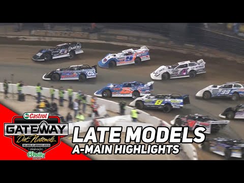 Late Models Put On A Show Inside The Dome | 2023 Castrol Gateway Dirt Nationals - dirt track racing video image