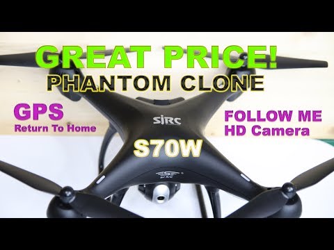Amazing Value! S70W Full Featured Phantom Clone Drone - Review & Demo - UCm0rmRuPifODAiW8zSLXs2A