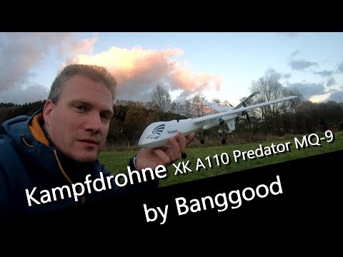 XK A110 Predator MQ-9  - Eine böse Kampfdrohnen als RC Modell by Banggood - UCNWVhopT5VjgRdDspxW2IYQ