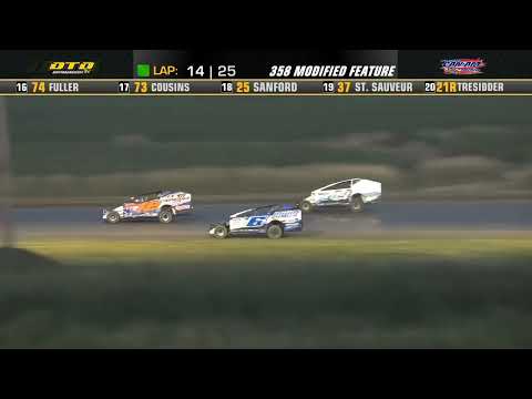 Can-Am Speedway | DIRTcar 358-Modified Feature Highlights | 7/22/22 - dirt track racing video image