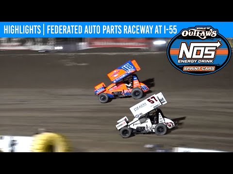 World of Outlaws NOS Energy Sprint Cars | Federated Auto Parts Raceway | August 3, 2024 | HIGHLIGHTS - dirt track racing video image