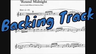 Round Midnight - Bb Instruments (Backing track, Play along, Accompaniment)