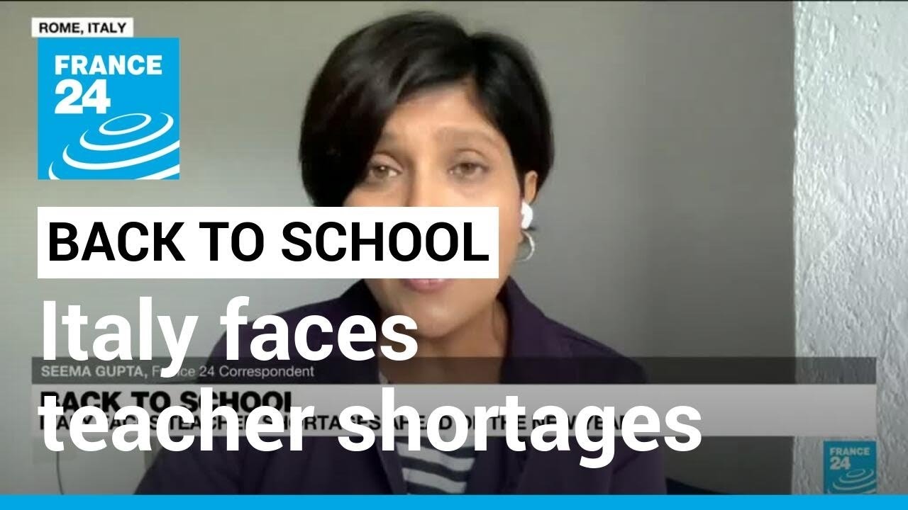 Back to school: Italy faces teacher shortages ahead of the new year • FRANCE 24 English