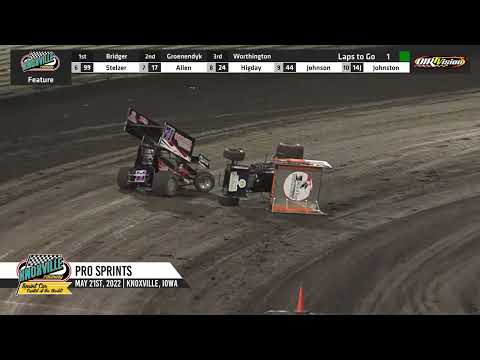 Knoxville Raceway Highlights / Pro Sprints / May 21, 2022 - dirt track racing video image