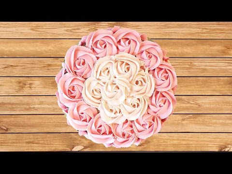 Rosette Cake with Lemon Drizzle Buttercream - Cheeky Crumbs