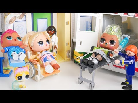 LOL Surprise New Unicorn At Hospital Playset with Barbie Ambulance Goldie - UCcUYGJmWfnkIyE36wss_nAw