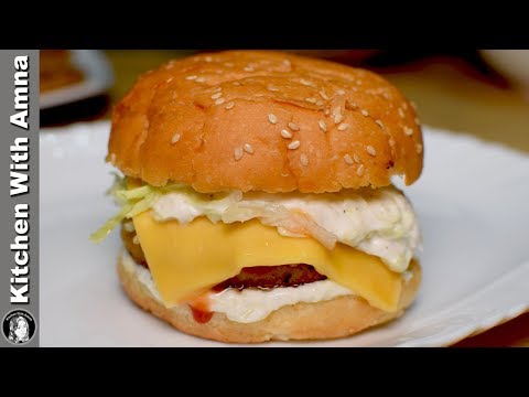 Mcdonalds Style Chicken Burger Recipe - Chicken Patty Burger - Kitchen With Amna - UCQ2P7C8UGoVM6AhqsVx-M0Q