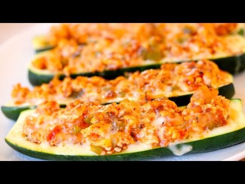 Turkey Stuffed Zucchini Boats - Clean & Delicious® - UCj0V0aG4LcdHmdPJ7aTtSCQ
