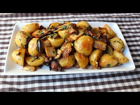 Roasted Wild Mushroom & Potato Salad - Fall Mushroom & Potato Side Dish Recipe - UCRIZtPl9nb9RiXc9btSTQNw