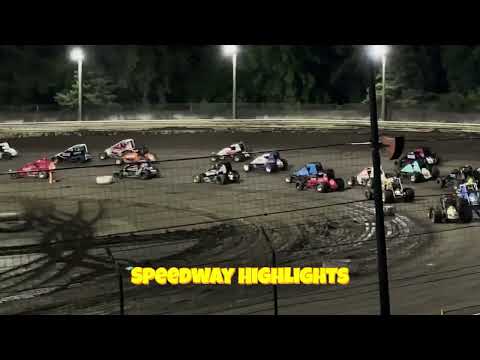 Sycamore Speedway 2023 | Wisconsin Wingless Sprints 4-Wide Salute - dirt track racing video image