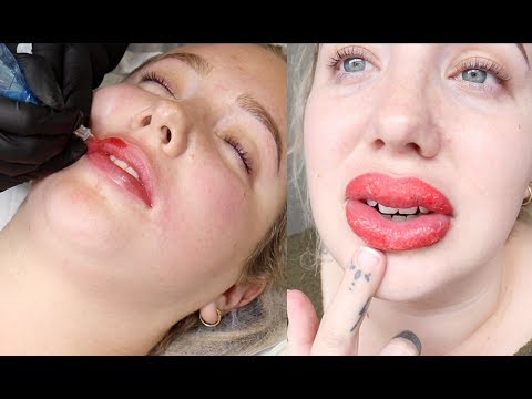 OMG WHAT HAVE I DONE?! Lip Tattoo Experience.......  - UCWjkealXEVUBzvxSijIAweA