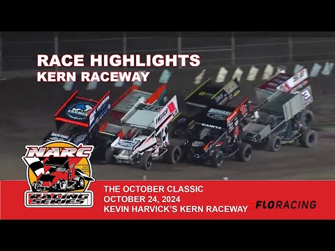 RACE HIGHLIGHTS:  NARC SPRINT CARS @ KEVIN HARVICK'S KERN RACEWAY - OCTOBER 24, 2024 - dirt track racing video image