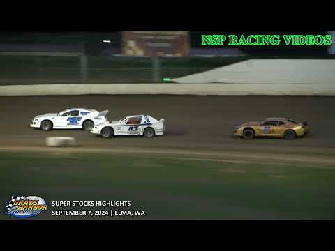 September 7, 2024 Super Stocks Highlights Grays Harbor Raceway - dirt track racing video image