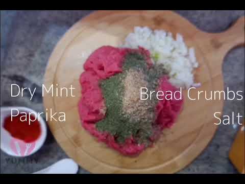 How to prepare Oven baked Minty Meat spread with lemon garlic sauce