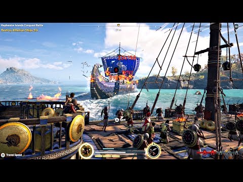 Assassin's Creed Odyssey - Level 52 Ship Boss Battle (Ultimate Naval Conquest Battle) - UCfVhjM2_XVvO5eGbOK-MO0A