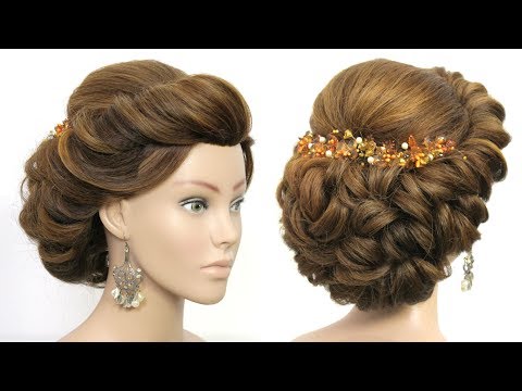 Bridal Updo Tutorial.  Wedding Prom Hairstyles For Long Hair