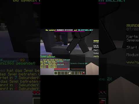 Endlich Mörder geworden (natürlich in Minecraft :)
