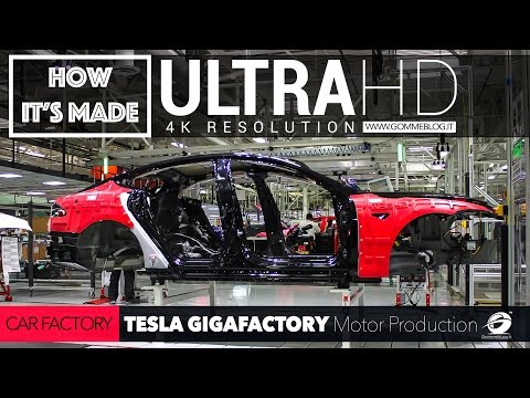 [4K] CAR FACTORY: TESLA GigaFactory and Motor PRODUCTION Plant - UCl5ijI4ZXN2ki7PeQajbFrA