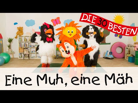 🇩🇪 Eine Muh, eine Mäh - Singen, Tanzen und Bewegen || Kinderlieder 🎅