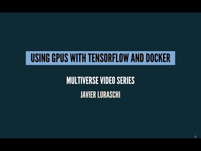 TensorFlow GPU Dockerfile Tutorial